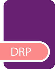DRP File format icon with contour