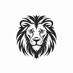 Fototapeta premium Lion head art silhouette vector illustrations 
