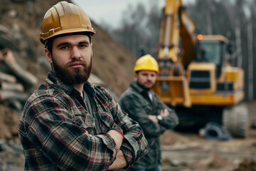 Fototapeta premium Construction Worker Portrait