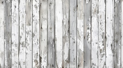 White grey wooden wall texture old painted pine planks.