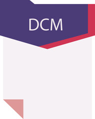 DCM File format minimal icon