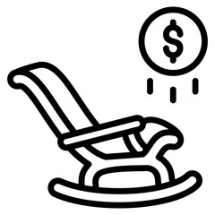 Retirement Icon Element For Design