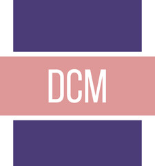 Obraz premium DCM icon fill and bebus writting