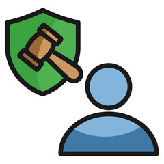 Legal Assistance Icon Element For Design