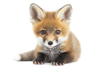 Obraz premium Adorable Red Fox Kit