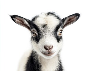 Fototapeta premium Portrait of a Curious Baby Goat