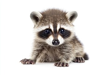 Adorable Baby Raccoon Portrait