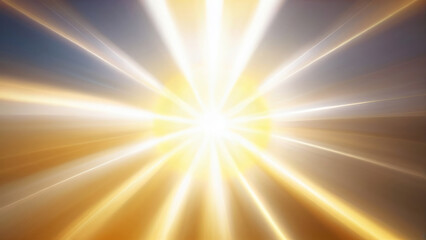 Obraz premium A minimalistic background with soft sun rays penetrating through a light veil, creating a feeling of calm and warmth