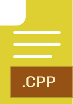 CPP File format icon outline and fill