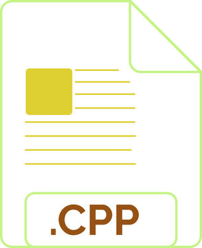 CPP File icon little lines outline