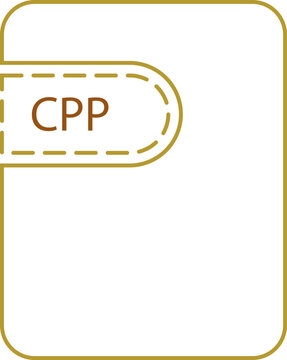 CPP File icon thick black outline