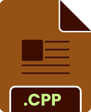 CPP File minimal icon with symbol