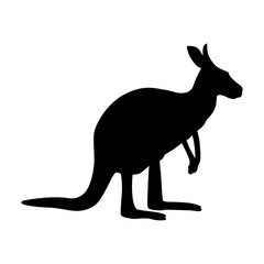 kangaroo animal shape icon