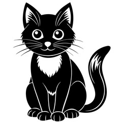 black and white cats