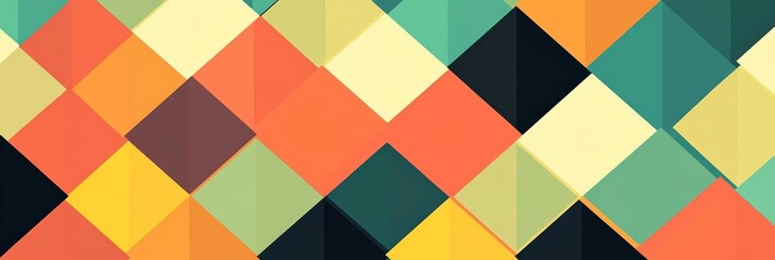 Vivid seamless geometric pattern background in colorful shades for dynamic web design