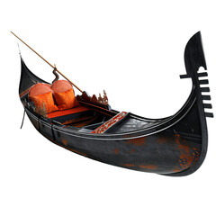 gondola isolated on white background