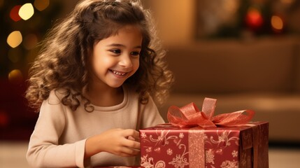 Joyful Holiday Moments: Cherished Family Embracing Christmas Spirit with Gift Boxes