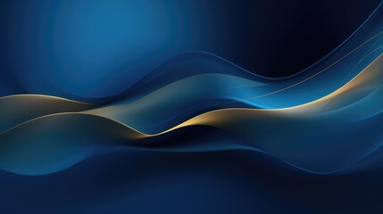 Fototapeta premium Calm blue ocean wave with peaceful reflection and serene ripple pattern.