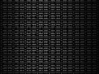Obraz premium Black metal texture steel background. Perforated metal sheet.