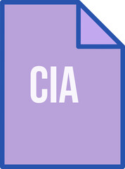CIA File icon fill crisp corner