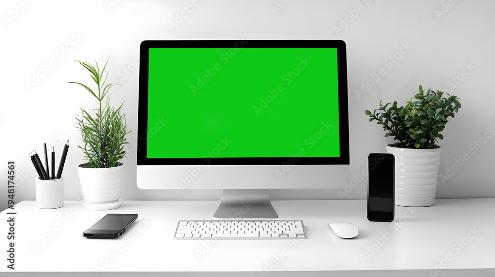 Wall mural clean and minimalist website design with sleek user interface and modern aesthetics