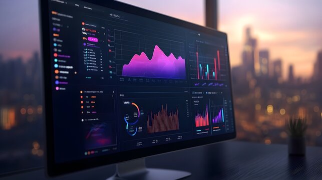 Animated Dashboard with Real Time Website Traffic Analytics and Live Data Visualization