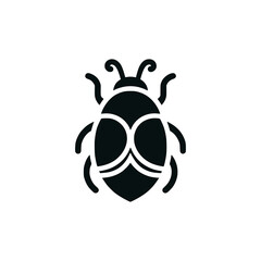 insect beetle bug animal logo vector illustration template design