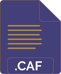 CAF File icon minimal fill