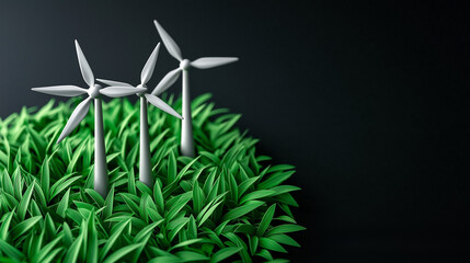 Obraz premium Decarbonization through renewable energy as a pathway to carbon neutrality