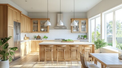 Fototapeta premium Modern Kitchen Interior Design