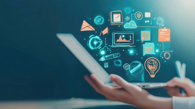 e-learning education concept

