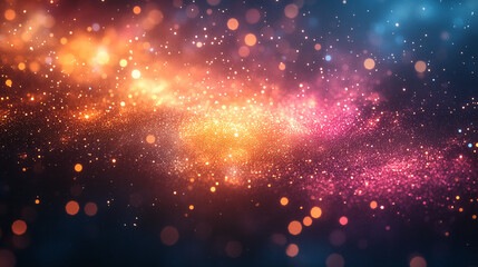 Fototapeta premium Vibrant Shimmering Wallpapers, Bright and Colorful Backgrounds with Glitter and Light Effects