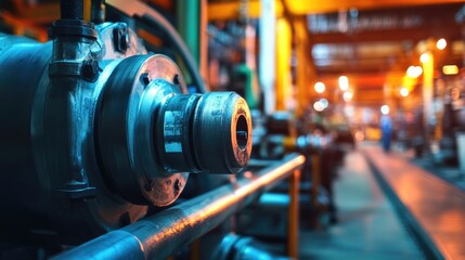 Fototapeta premium Industrial business process workflow optimisation 