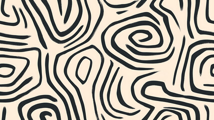 Fototapeta premium A bold and dramatic seamless geometric pattern with thick, black lines creating striking contrasts and dynamic shapes. Perfect for edgy designs.