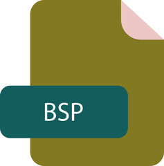 BSP file extension icon rounded corners and deep color