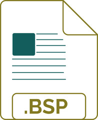 BSP File icon little lines outline