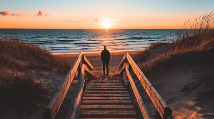 Obraz premium Sunset at the Beach