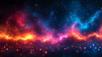 Vibrant Shimmering Wallpapers, Bright and Colorful Backgrounds with Glitter and Light Effects