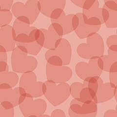 Seamless pattern with pink heart. Heart background for Valentines Day. Childish texture for fabric, textile, apparel, wallpaper. Vector illustration