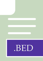 BED File format icon fill inside