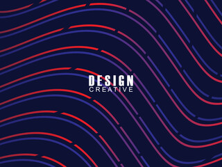 Abstract futuristic dark background with waving gradient design. Realistic 3d wallpaper with luxurious flowing lines. Elegant background for posters, websites, brochures, cards, banners, apps, etc.