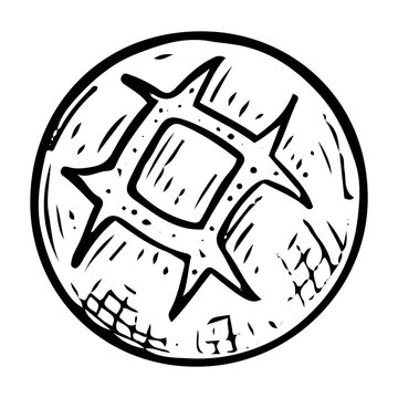 recommend clip art: Round bread hand drawn doodle. Baked pie. Bakery. Wheat dough bun. Sweet food. Homemade pastry. Sugar biscuit dessert. Vector sketch line art illustration.