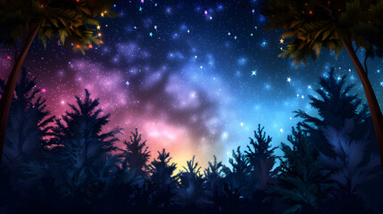Night Sky With Few Stars Style