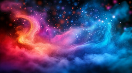 Obraz premium Vibrant Shimmering Wallpapers, Bright and Colorful Backgrounds with Glitter and Light Effects