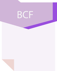 BCF File format minimal icon