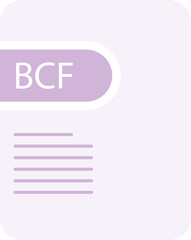 BCF File icon deep and minimal