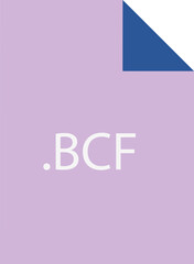 Obraz premium BCF File icon fill crisp corners v1