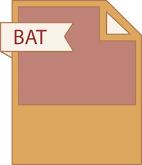 BAT File format icon minimal