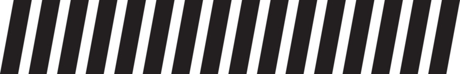 Slash line border, diagonal lines. Divider strip Tilt strip geometric abstract border. Diagonal grid. Geometric dashed tape. Vector illustration