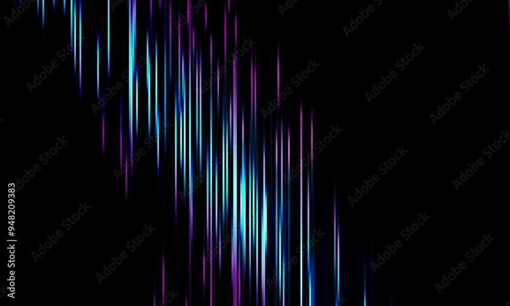 Poster blue geometric shape abstract technology lines on black background